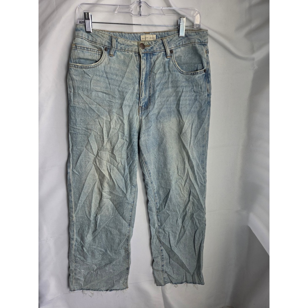 Oliver Logan Jeans Womens  Blue Light Wash Relaxed High Rise Straight
